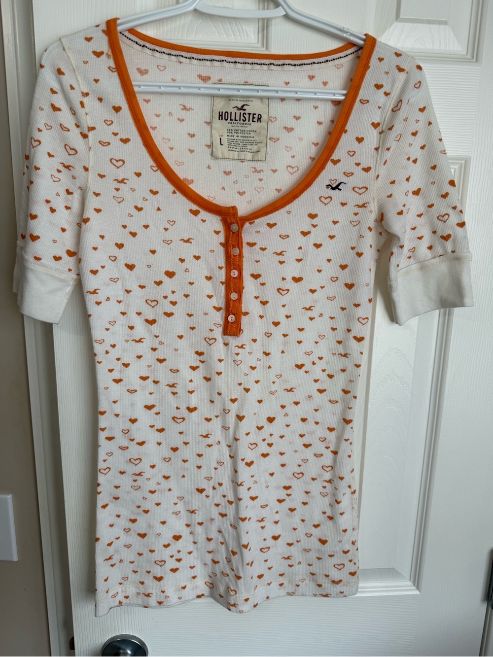 Y2K hollister waffle knit top